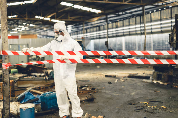 Professional Biohazard Cleanup technician working in Seguin, TX